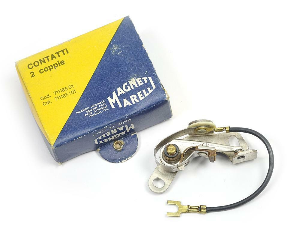OEM Magneti Marelli ignition contact points FIAT 124 Spider - 1966-1971 (1438cc)  FIAT 124 Sport Coupe - 1967-1971 (1438cc) FIAT X1/9 - 1974-1978 (with Magneti Marelli distributor) FIAT 850 - 1968-1970 (with Magneti Marelli distributor) FIAT 124 Sedan - 1966-1973 (1438cc OHV)  -  Auto Ricambi, IG4-462-OE, 9913862, 71065001, 71198502, 9919623, 9919723