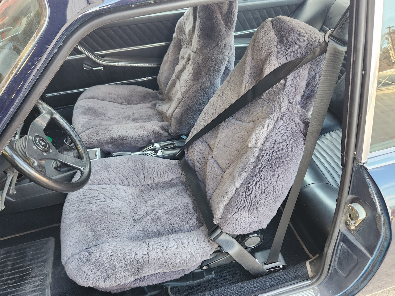 セアト 124 - ジョアル #106 Black seat belt set - Front or rear FIAT 124 Sport Coupe