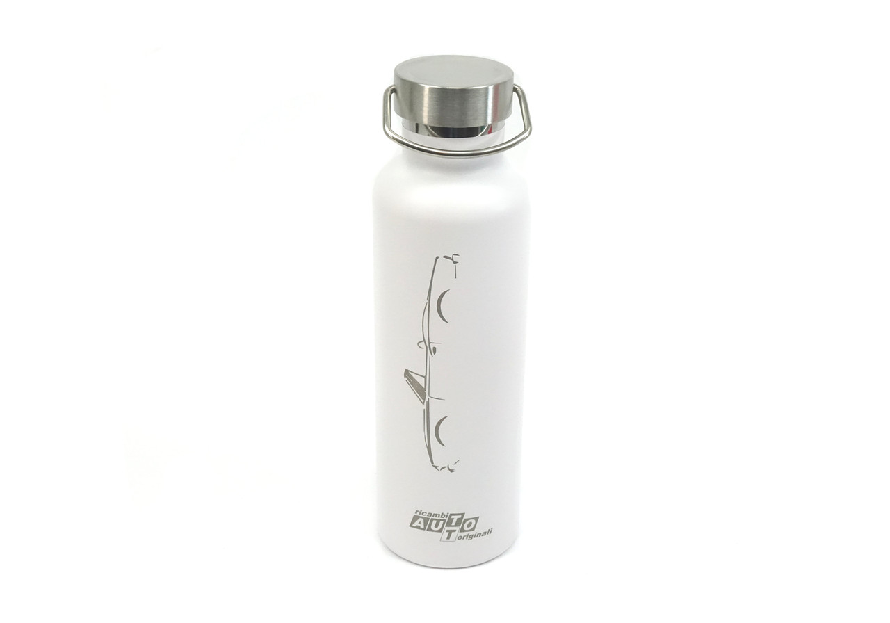 FIAT Spider Etched Thermal Bottle - Choose Red, Green or White - Auto Ricambi RS0-000-G RS0-000-W RS0-000-R