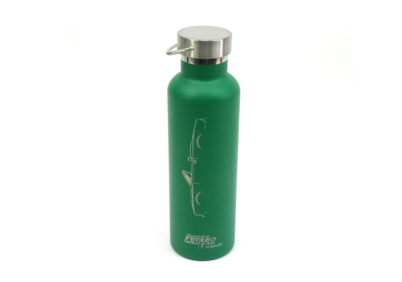 FIAT Spider Etched Thermal Bottle - Choose Red, Green or White - Auto Ricambi RS0-000-G RS0-000-W RS0-000-R