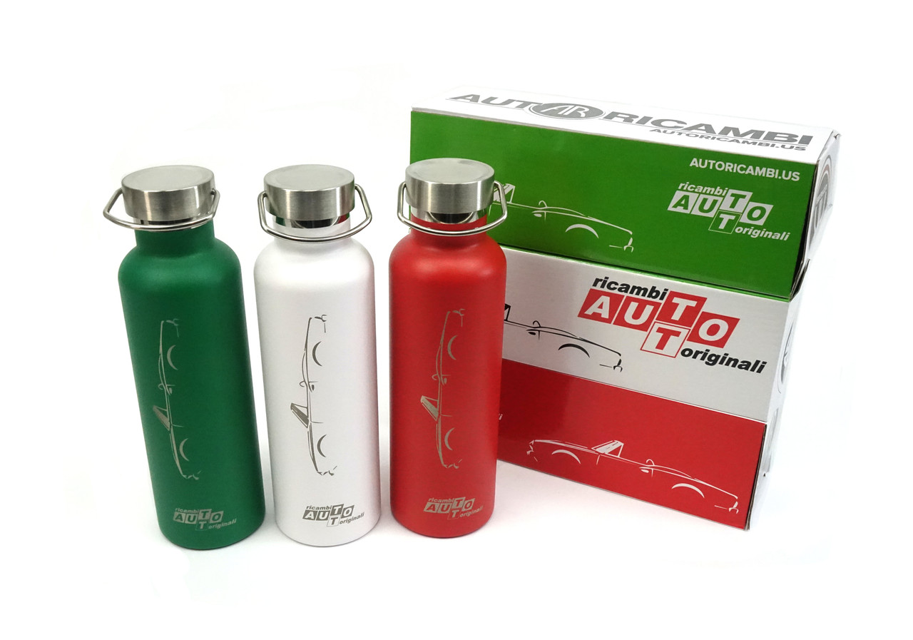 FIAT Spider Etched Thermal Bottle Choose Red, Green or White