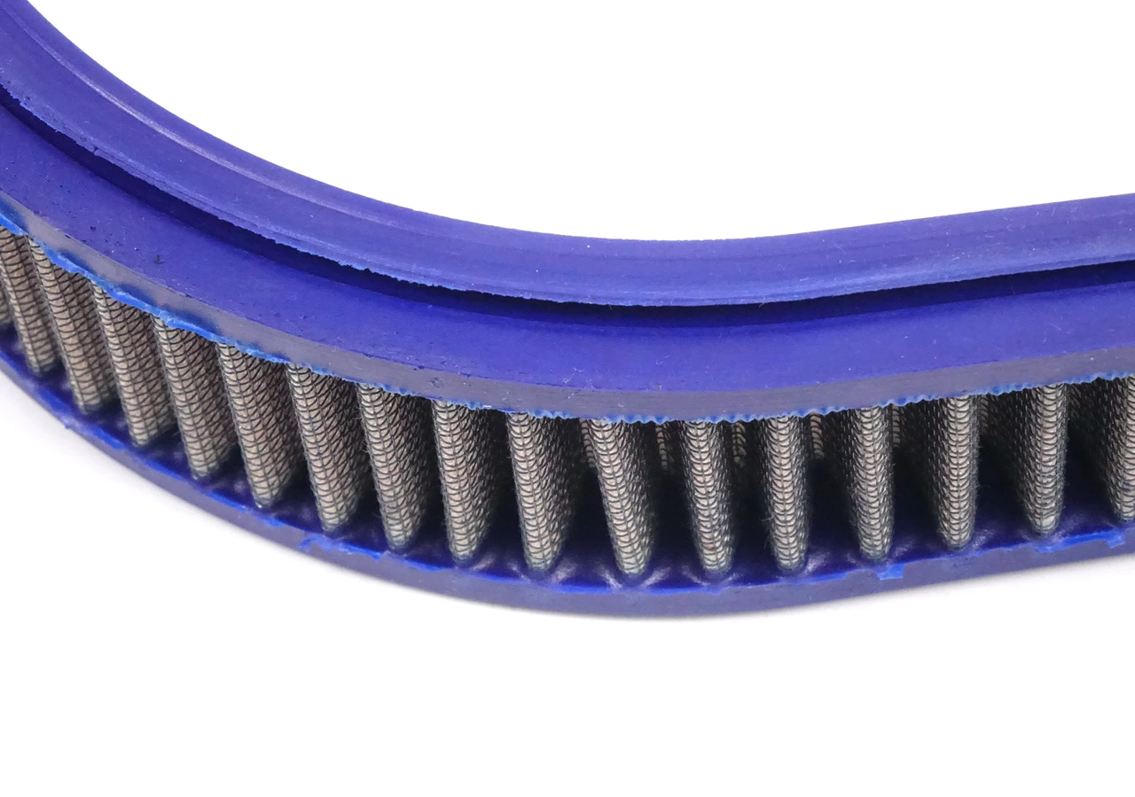 Performance washable air filter element FIAT 124 CSA Abarth 1972-74 with dual IDF carburetors  -  Auto Ricambi, 4371577 4238482 4238402, FT1-480, WIX 42113 Fram CA340A, CA3126