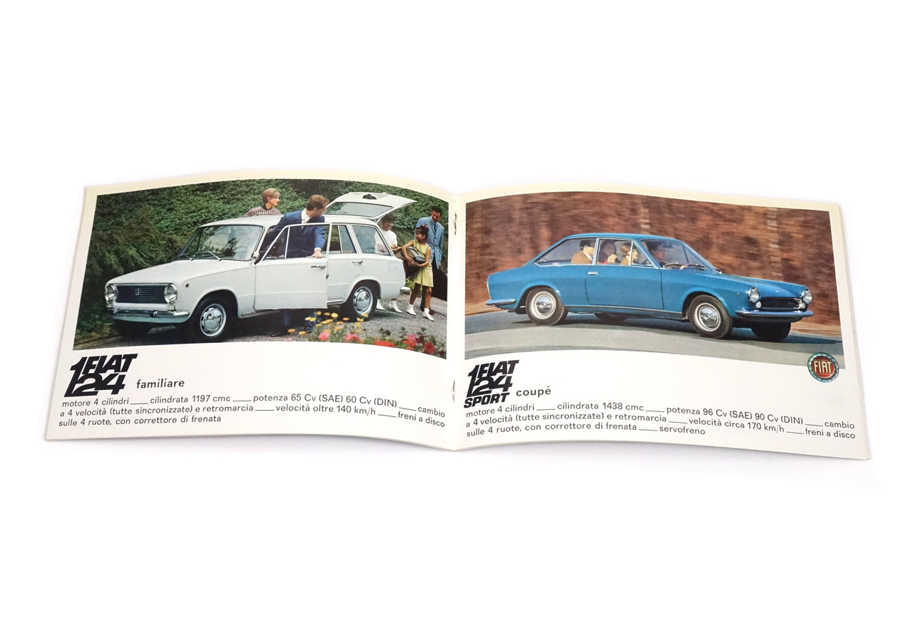 FIAT 1967 Promotional Booklet - Original, period FIAT advertising publication  -  Auto Ricambi, RR0-003
