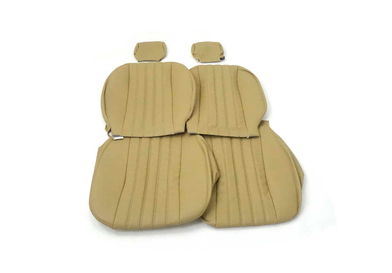 Tan vinyl front seat-only upholstery set FIAT Spider 2000 and Pininfarina - 1979-1985  -  Auto Ricambi, RI9-424