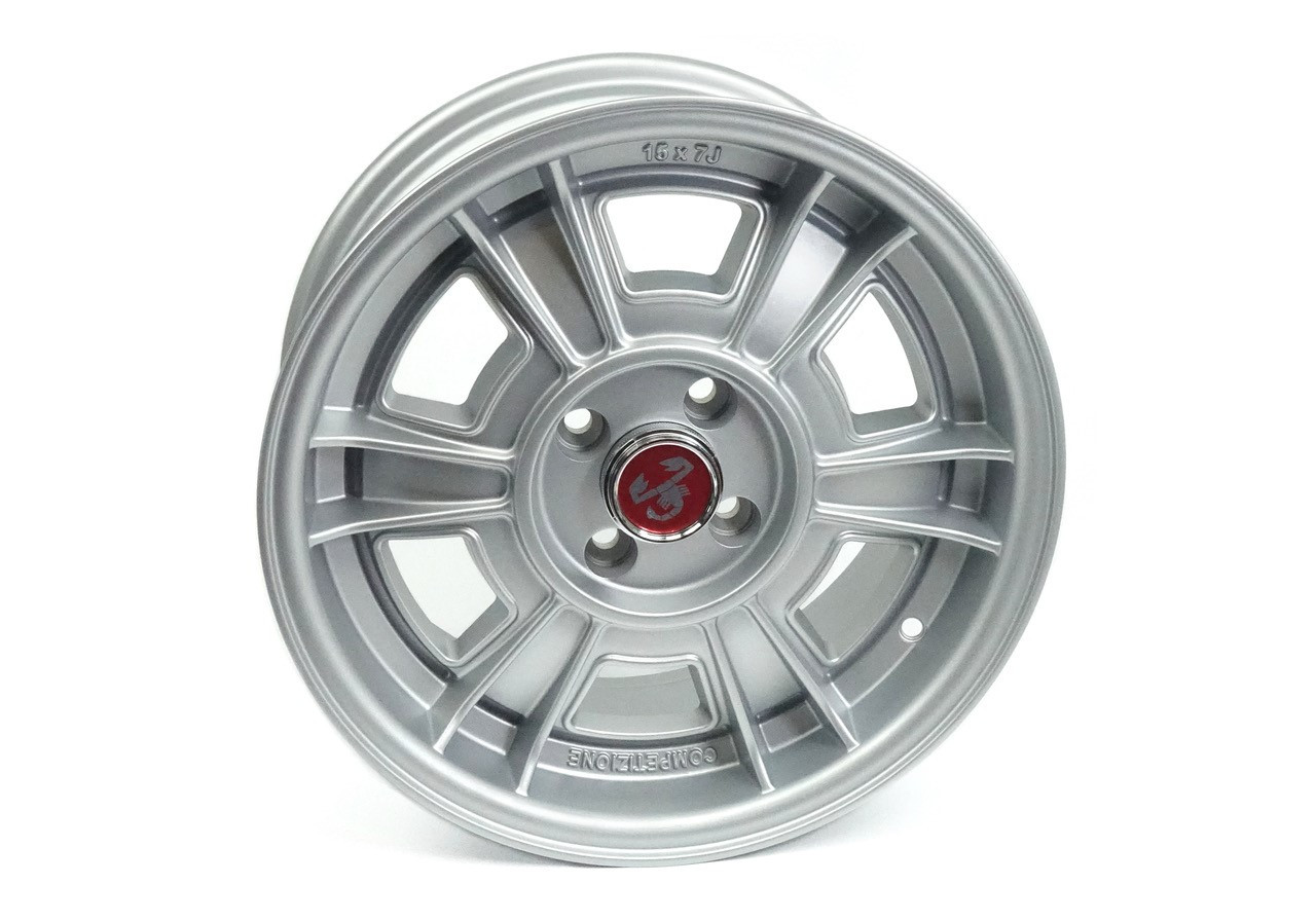 Sportiva CD-66 style wheel - Set of 4
FIAT 124 Spider, Spider 2000 and Pininfarina - 1966-1985
FIAT 124 Sport Coupe - 1967-1975 
FIAT 500 - 2012-2019 2 door models
Auto Ricambi
SU9-322