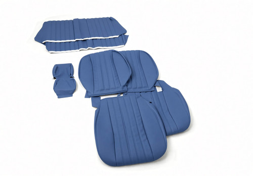 Blue vinyl front and rear seat upholstery set FIAT Spider 2000 - 1979-1982  -  Auto Ricambi, RI9-429