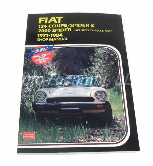 Official factory repair manual FIAT 124 Spider, Spider 2000 and