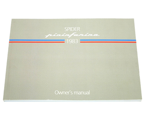 Pininfarina Owners Manual - 1983