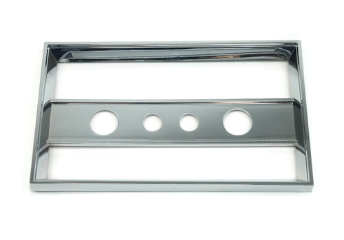 Chromed dash center plastic chrome trim panel
FIAT 124 Spider - 1966-1976
 - Auto Ricambi
RI5-460, 1907050, 1000004973, 1903784