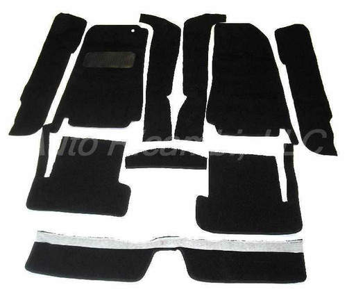 Black 10-piece carpet set - Auto Ricambi Special FIAT 124 Spider and Spider 2000 - 1970-1982  - Auto Ricambi   RI3-402
