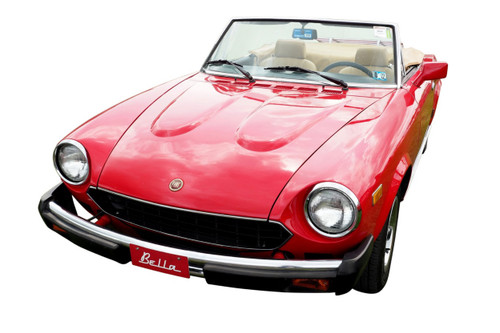 Red enamel gold wreath FIAT emblem FIAT 124 Spider, Spider 2000 - 1966-1982 FIAT 124 Sport Coupe - 1967-1972 FIAT X1/9 - 1974-1982 Auto Ricambi RE3-210, 4296412