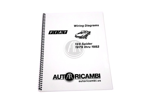 1979-1982 Wiring Diagram Booklet FIAT Spider 2000 - 1979-1982 - Auto Ricambi, RS0-779