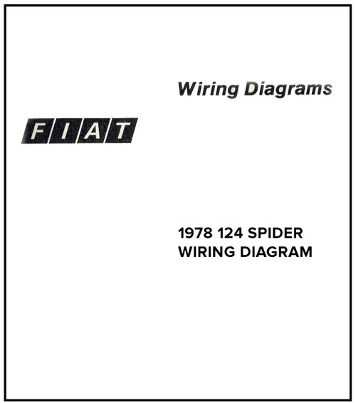 1978 wiring diagram manual FIAT 124 Spider - Late 1977 (with