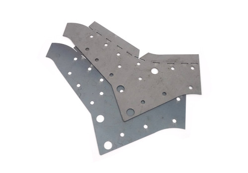 Rear main box section reinforcement plates FIAT 124 Spider, Spider 2000 and Pininfarina - 1966-1985 FIAT 124 Sport Coupe - 1967-1975  -  Auto Ricambi, RE9-312, 4162908, 4162909