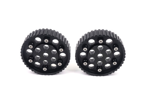 High-performance adjustable aluminum cam gear (pulley) pair For use with wide belts FIAT 124 Spider, Spider 2000 and Pininfarina - 1966-1985 FIAT 124 Sport Coupe - 1967-1975  -  Auto Ricambi, CH3-432