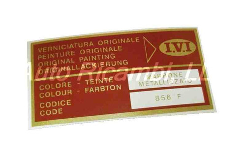 Paint Code Decal - IVI Marrone Metallizzato (Metallic Brown)