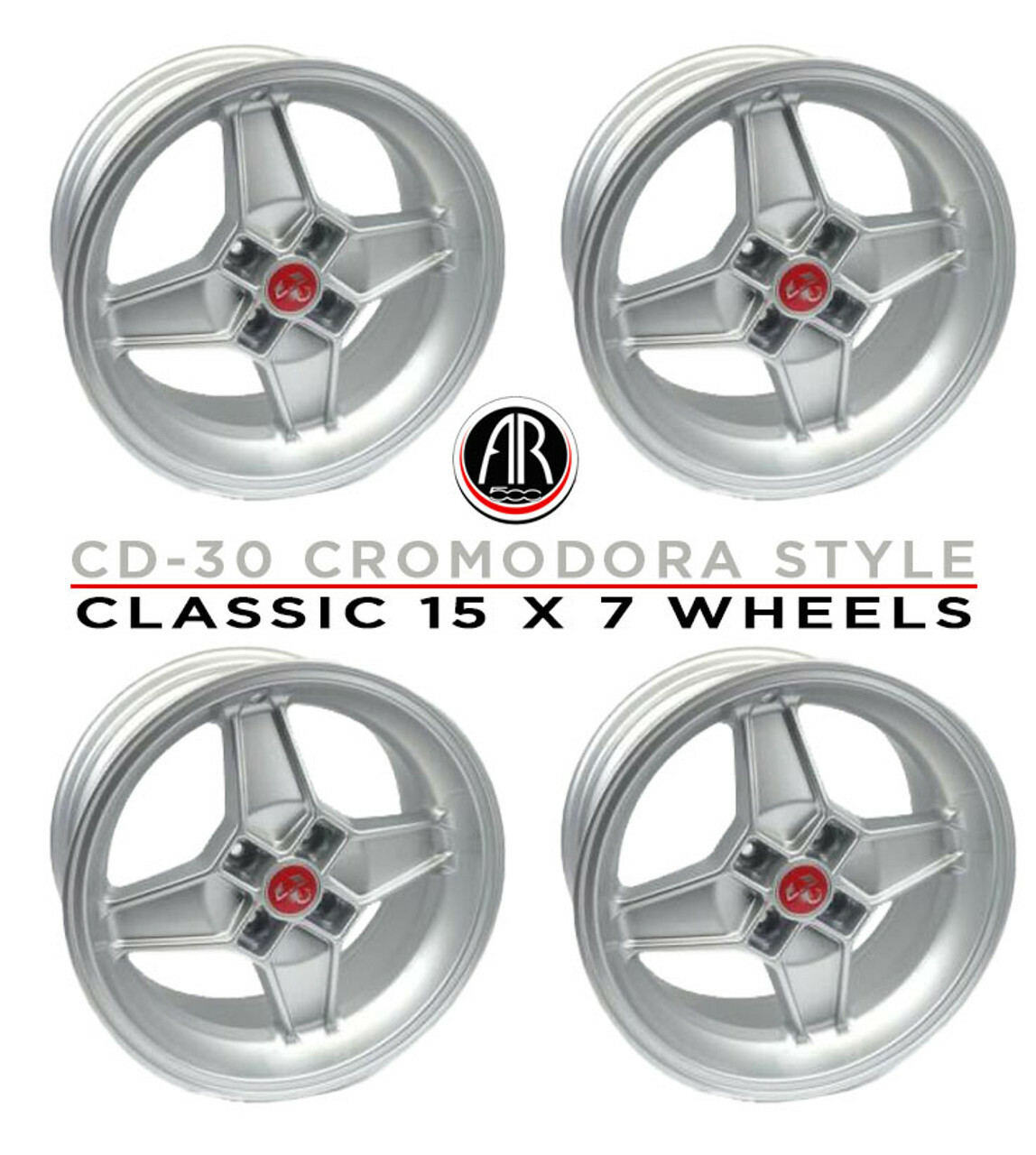 FIAT 124 Spider 15" CD-30 style wheels