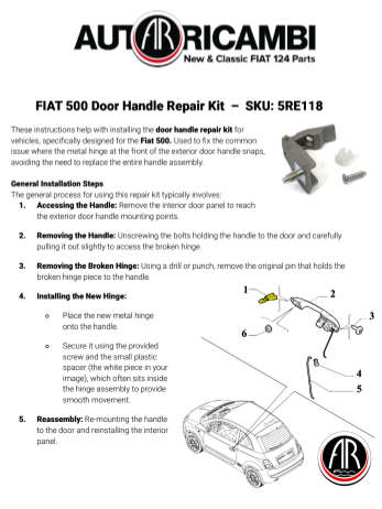 Installation instructions for 5RE118