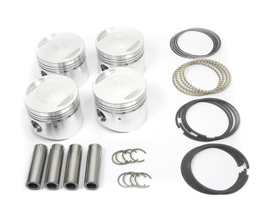 Piston set - 8.8:1 compression ratio FIAT 124 Spider, Sport Coupe, Spider  2000 and Pininfarina 1974-1985 (1756 and 1995cc)