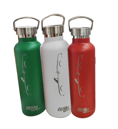 FIAT Spider Etched Thermal Bottle Choose Red, Green or White