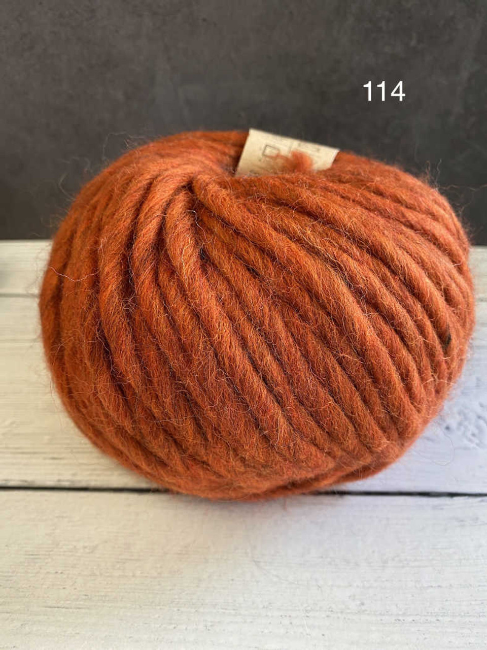 Wool 434 Burnt Orange Finullgarn Fine Yarn — Norskein Knitting Supply