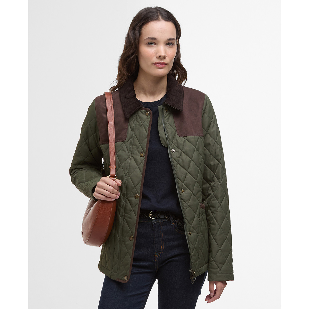 Barbour Keeper Quilt Olive Jacket | Kilkenny Design