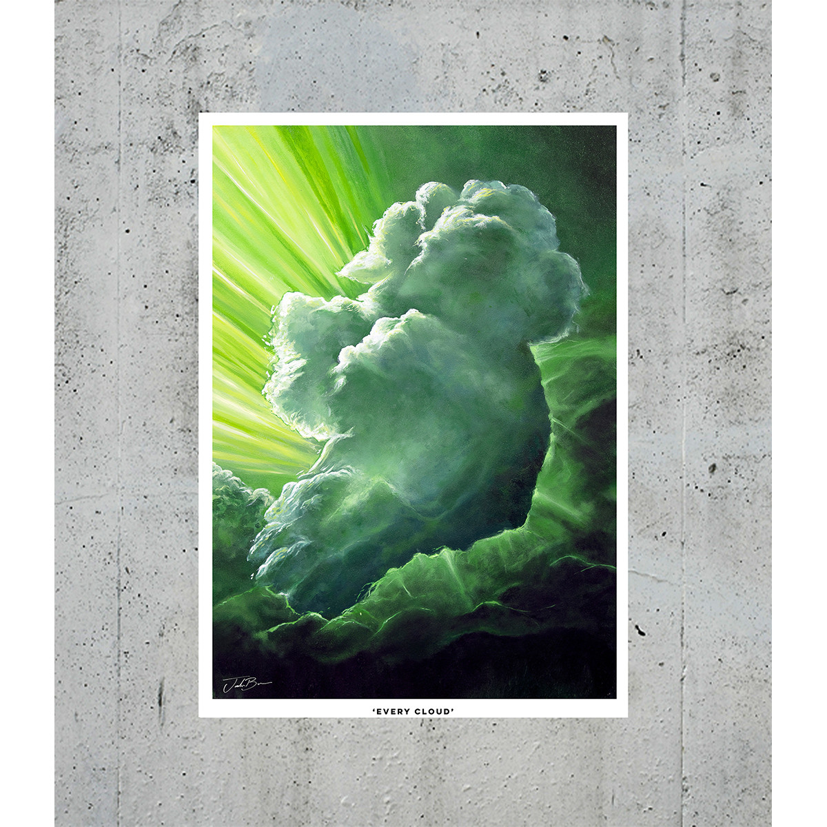 A4 Unframed Print: Every Cloud | Kilkenny Design