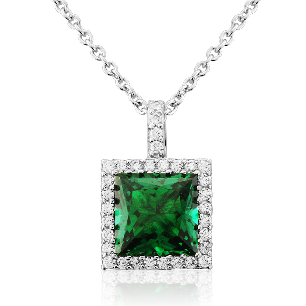 Waterford Jewellery Emerald Centre Pendant Kilkenny Design - Main Image
