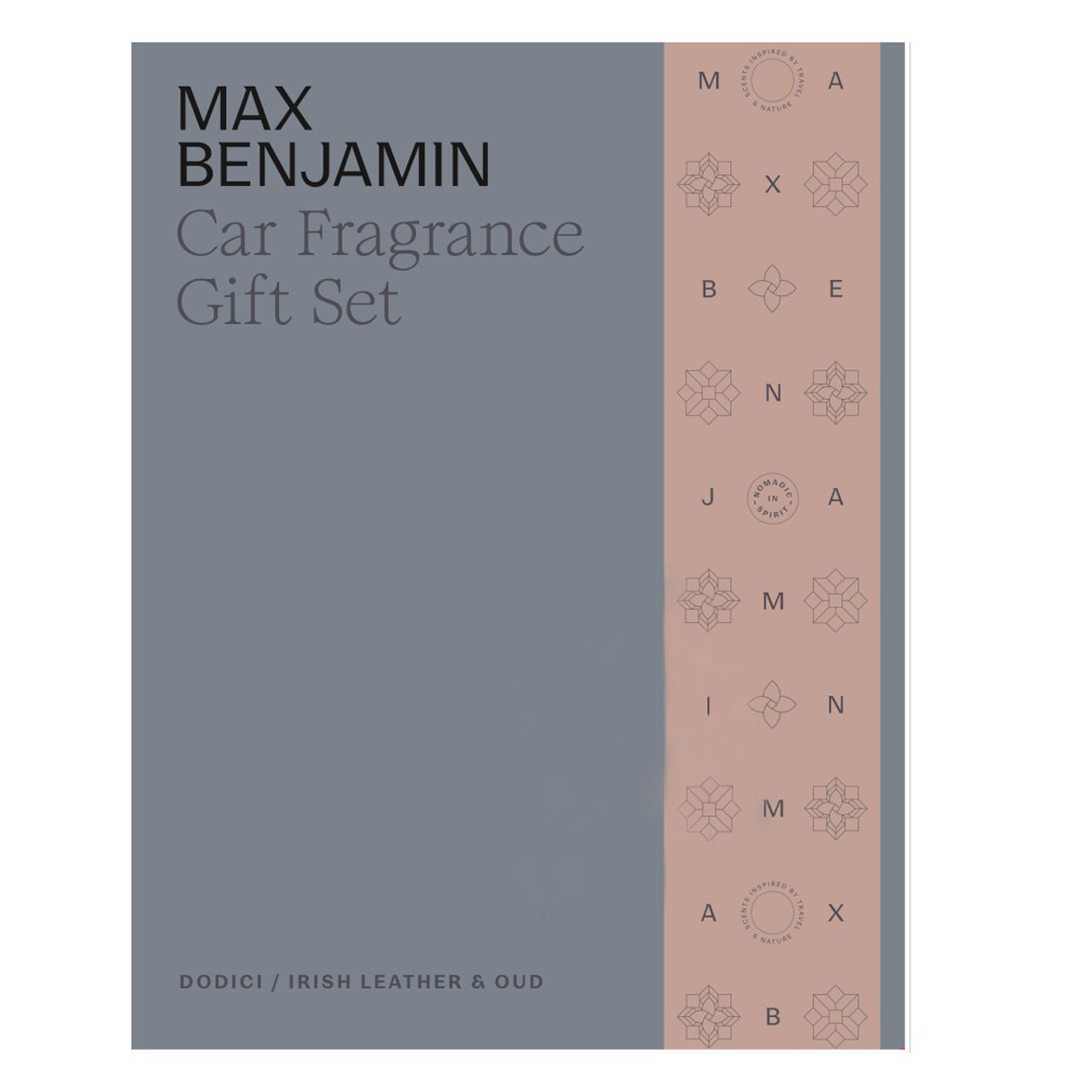 Max Benjamin Car Fragrance Dodici & Leather & Oud Gift Set