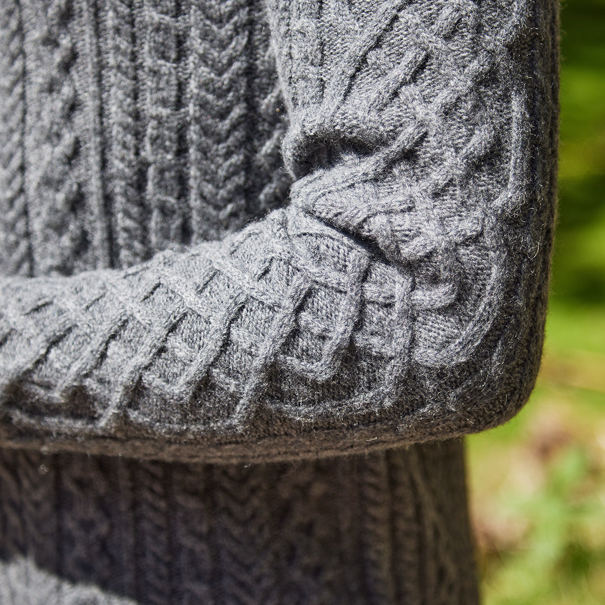 Martin Interlinking Cable Crew Neck Aran Sweater | Kilkenny Design