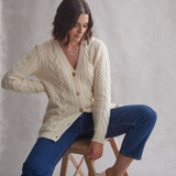 Valerie Horseshoe Cable Button Aran Cardigan_10001