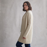 Deirdre Edge to Edge Double Diamond Aran Cardigan_10004
