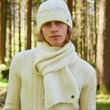 Alexander Honeycomb Aran Beanie Hat