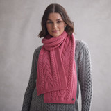 Tracy Horseshoe Cable Aran Scarf_10002