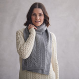 Tracy Horseshoe Cable Aran Scarf_10003