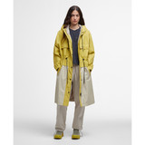 Barbour Evie Showerproof Yellow Parka