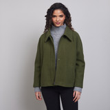 Beryl Short Zip Jacket Khaki