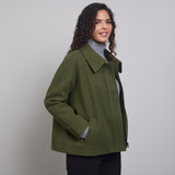 Beryl Short Zip Jacket Khaki