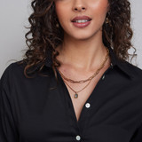 Blair Long Sleeve Shirt Dress Black