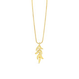 Gold Leaf Pendant Necklace Gold Leaf Pendant Necklace