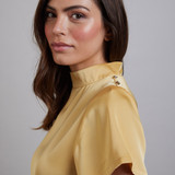 Swanzy Epaulet Shoulder Dress Buttercup