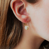 Absolute Cream/Gold Pearl Drop Earrings _10001