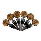 Steel & Wood Bottle Stopper Claddagh 