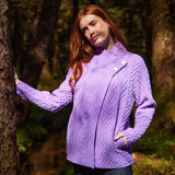 Alison Aran Two-Button Cardigan – Heather