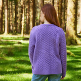 Kim Aran Crew Neck Sweater with Side Slits – Heather