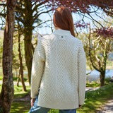 Jacinta Aran Turtle Neck Sweater – Natural