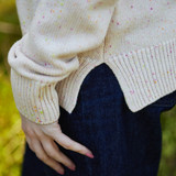 Trish Cable Crew Neck Jumper – Cream