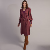 Disco Lurex Knit Long Dress - Purple