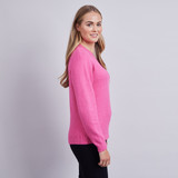 Blake V-Neck Jumper - Pink