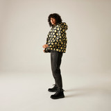 Orla Padded Jacket – Frilly Flower Mono Black  